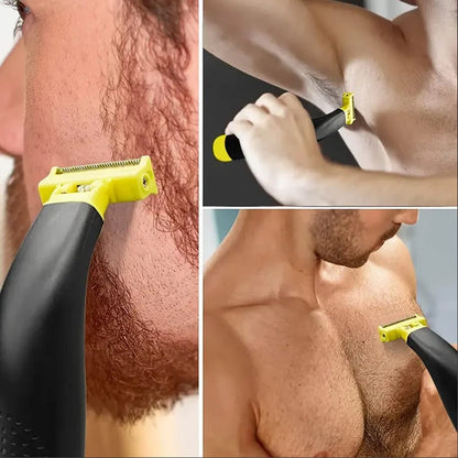 Wet and dry shaver for the entire body